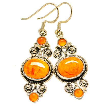 Carnelian Earrings handcrafted by Ana Silver Co - EARR415374