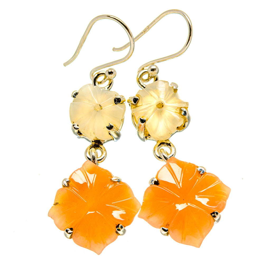 Carnelian Earrings handcrafted by Ana Silver Co - EARR415376