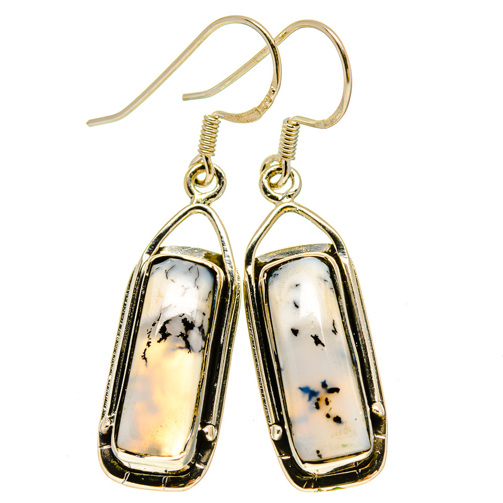 Dendritic Opal Earrings handcrafted by Ana Silver Co - EARR415378