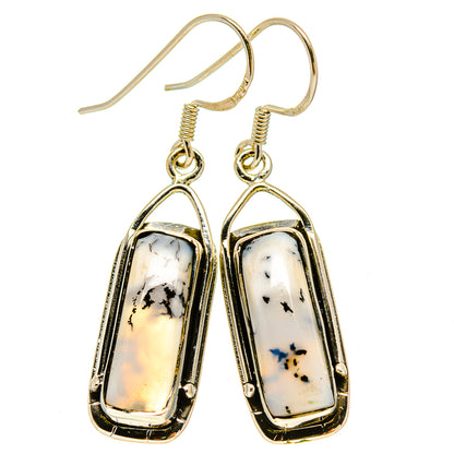 Dendritic Opal Earrings handcrafted by Ana Silver Co - EARR415378