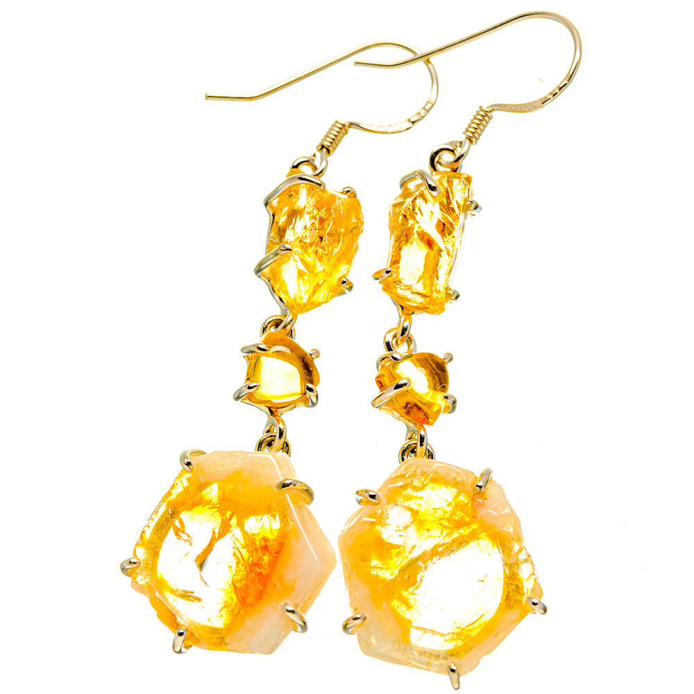 Citrine Earrings handcrafted by Ana Silver Co - EARR415412