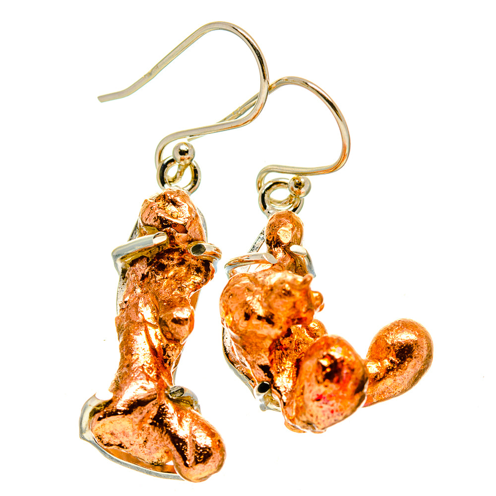 Splash Copper Earrings handcrafted by Ana Silver Co - EARR415414