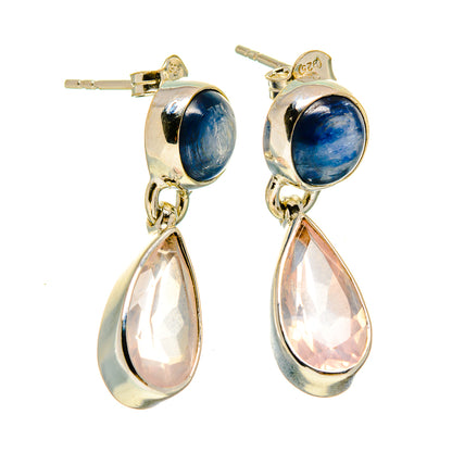 Rose Quartz Earrings handcrafted by Ana Silver Co - EARR415420
