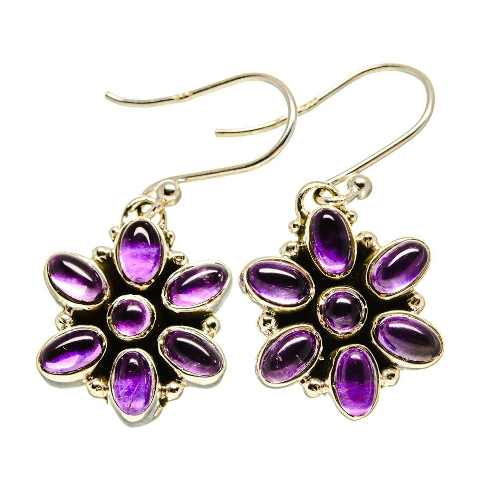 Amethyst Earrings handcrafted by Ana Silver Co - EARR415421