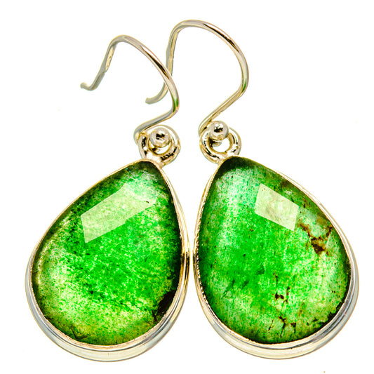Green Aventurine Earrings handcrafted by Ana Silver Co - EARR415437