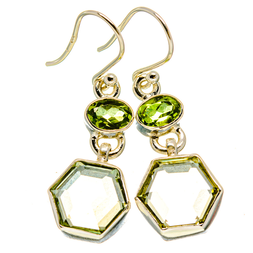 Prehnite Earrings handcrafted by Ana Silver Co - EARR415443