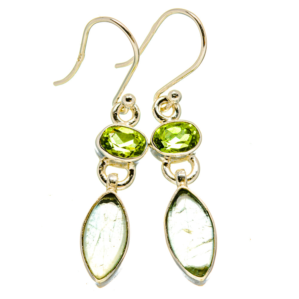 Prehnite Earrings handcrafted by Ana Silver Co - EARR415446