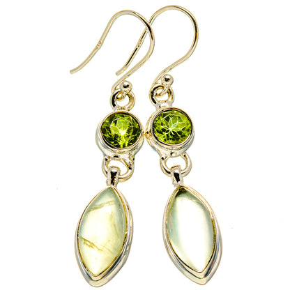 Prehnite Earrings handcrafted by Ana Silver Co - EARR415448