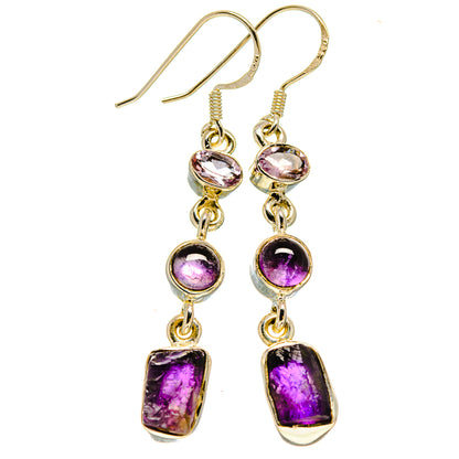Amethyst Earrings handcrafted by Ana Silver Co - EARR415459