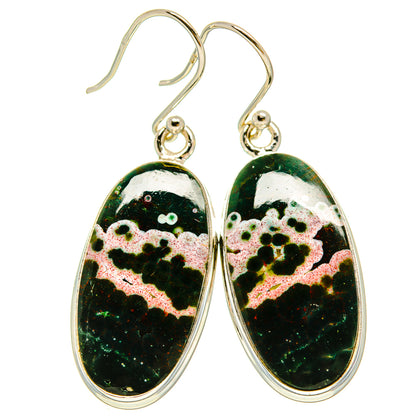 Ocean Jasper Earrings handcrafted by Ana Silver Co - EARR415468