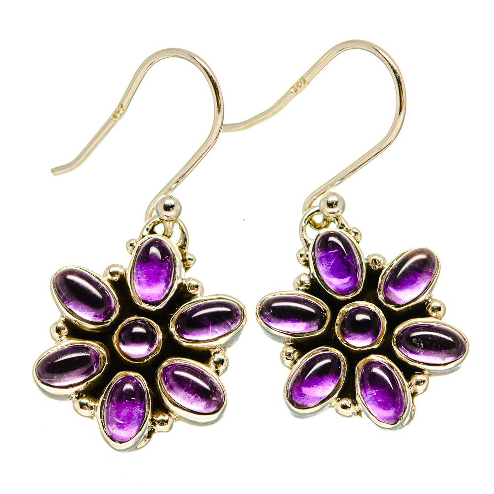 Amethyst Earrings handcrafted by Ana Silver Co - EARR415477