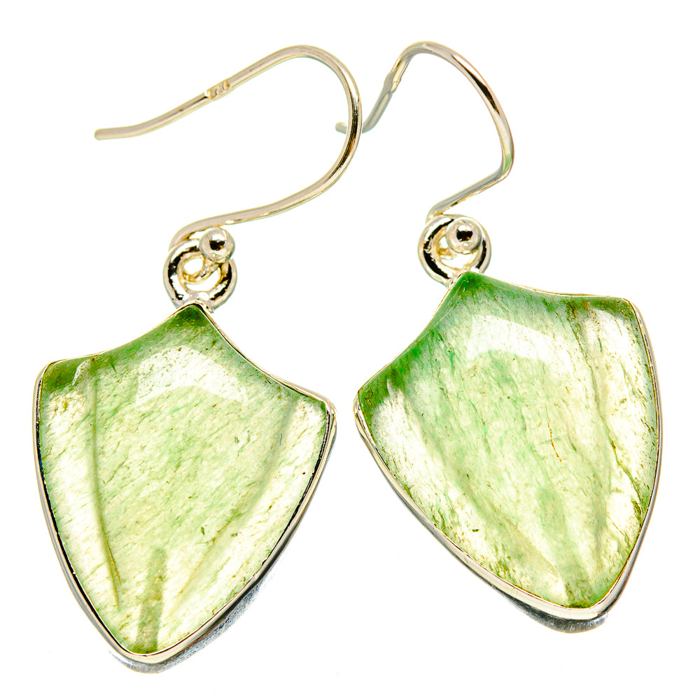 Prehnite Earrings handcrafted by Ana Silver Co - EARR415480