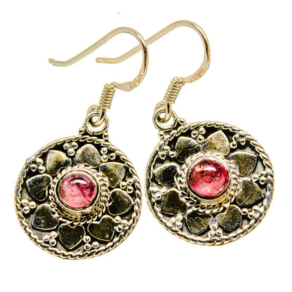 Pink Tourmaline Earrings handcrafted by Ana Silver Co - EARR415482