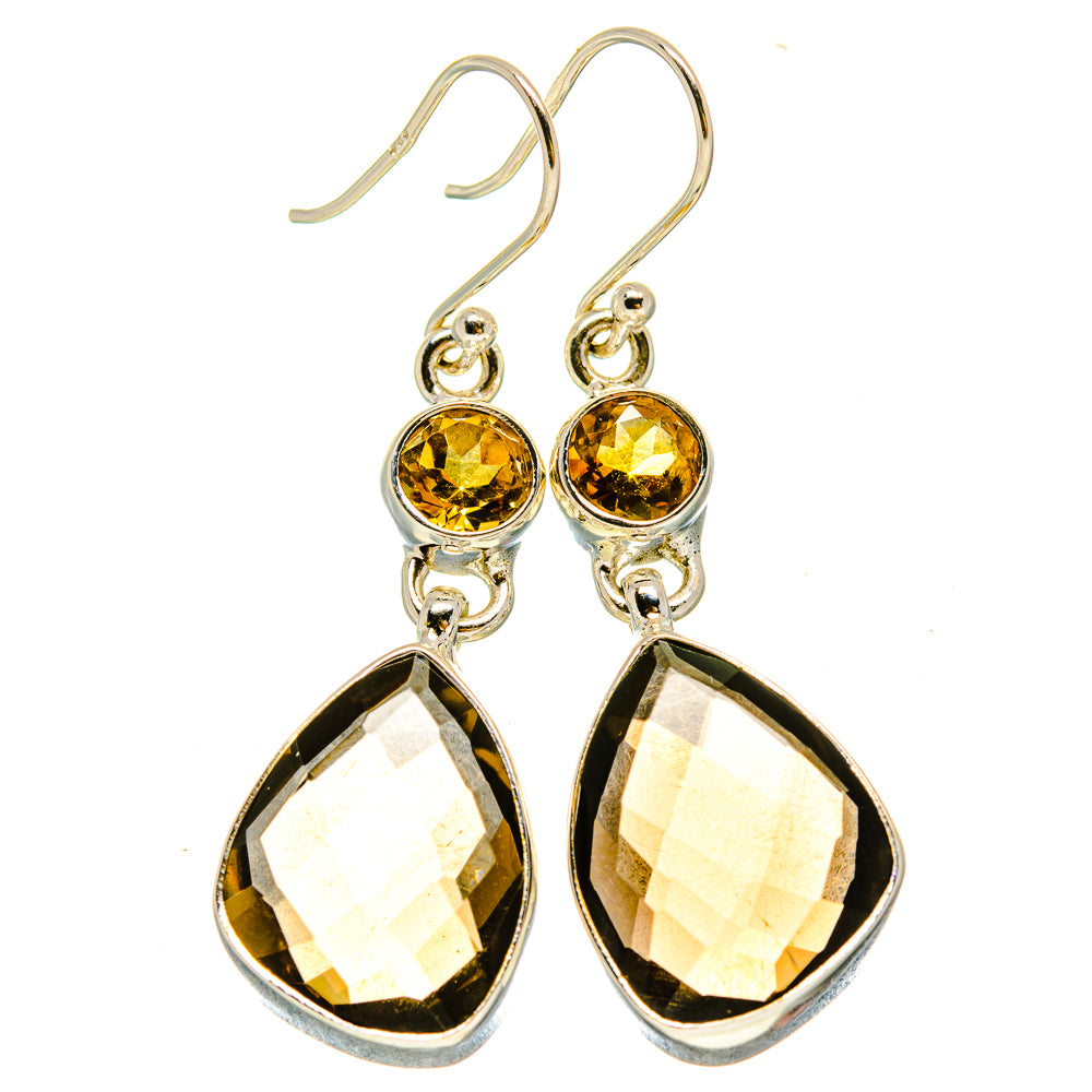 Smoky Quartz Earrings handcrafted by Ana Silver Co - EARR415488