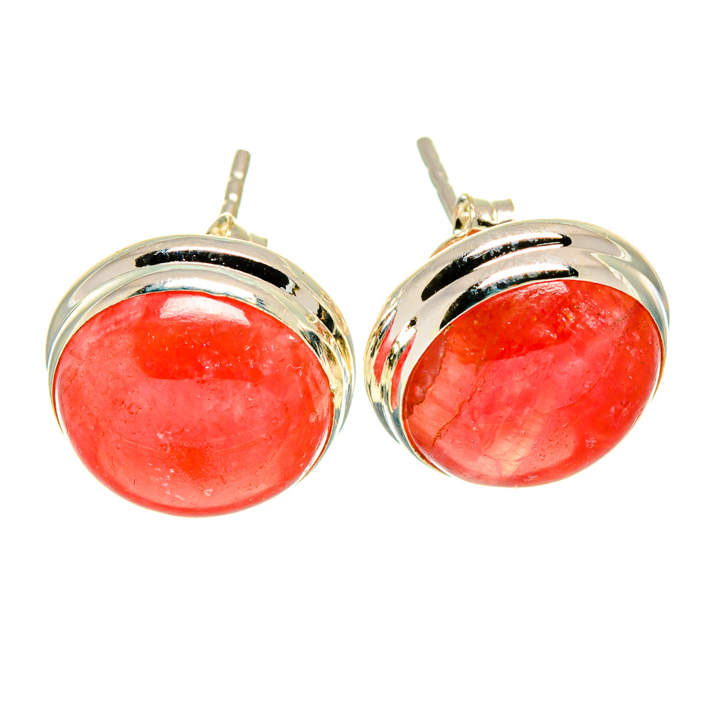 Rhodochrosite Earrings handcrafted by Ana Silver Co - EARR415499