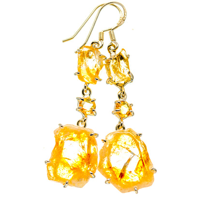 Citrine Earrings handcrafted by Ana Silver Co - EARR415502