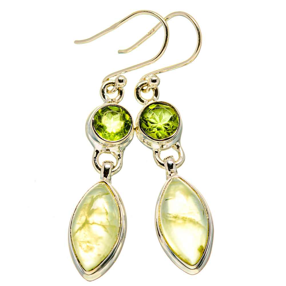 Prehnite Earrings handcrafted by Ana Silver Co - EARR415520
