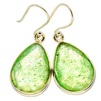 Prehnite Earrings handcrafted by Ana Silver Co - EARR415524