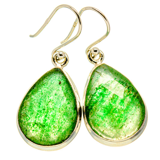 Green Aventurine Earrings handcrafted by Ana Silver Co - EARR415537