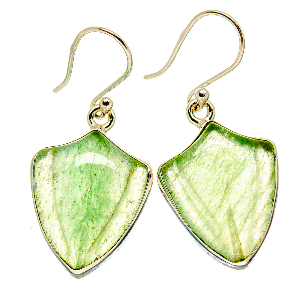 Prehnite Earrings handcrafted by Ana Silver Co - EARR415546