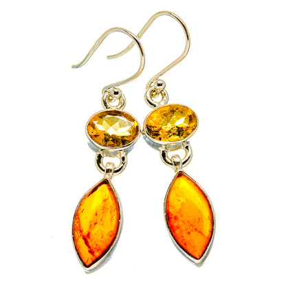 Baltic Amber Earrings handcrafted by Ana Silver Co - EARR415550