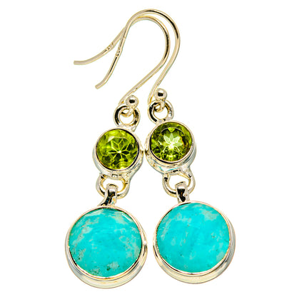 Amazonite Earrings handcrafted by Ana Silver Co - EARR415552