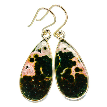 Ocean Jasper Earrings handcrafted by Ana Silver Co - EARR415553