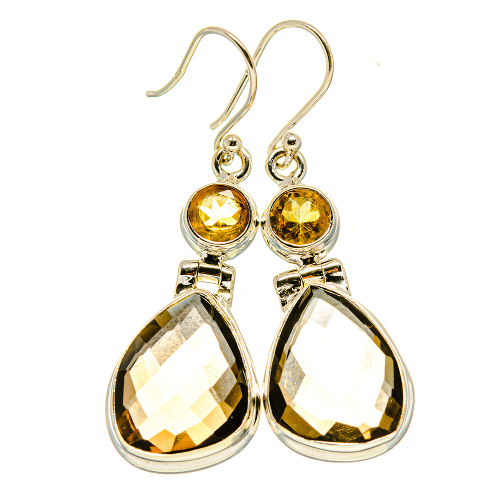 Smoky Quartz Earrings handcrafted by Ana Silver Co - EARR415556