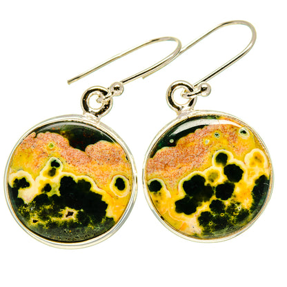 Ocean Jasper Earrings handcrafted by Ana Silver Co - EARR415557
