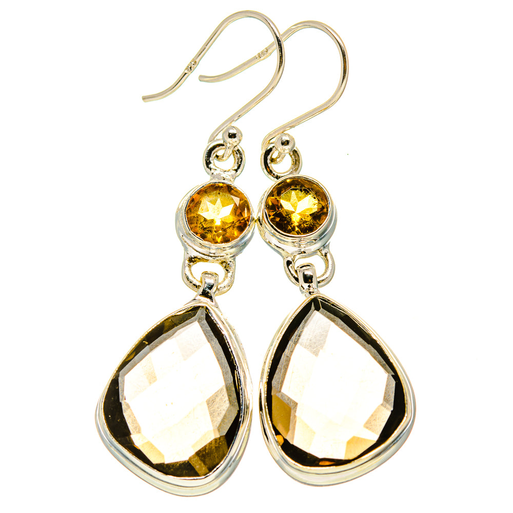 Smoky Quartz Earrings handcrafted by Ana Silver Co - EARR415558