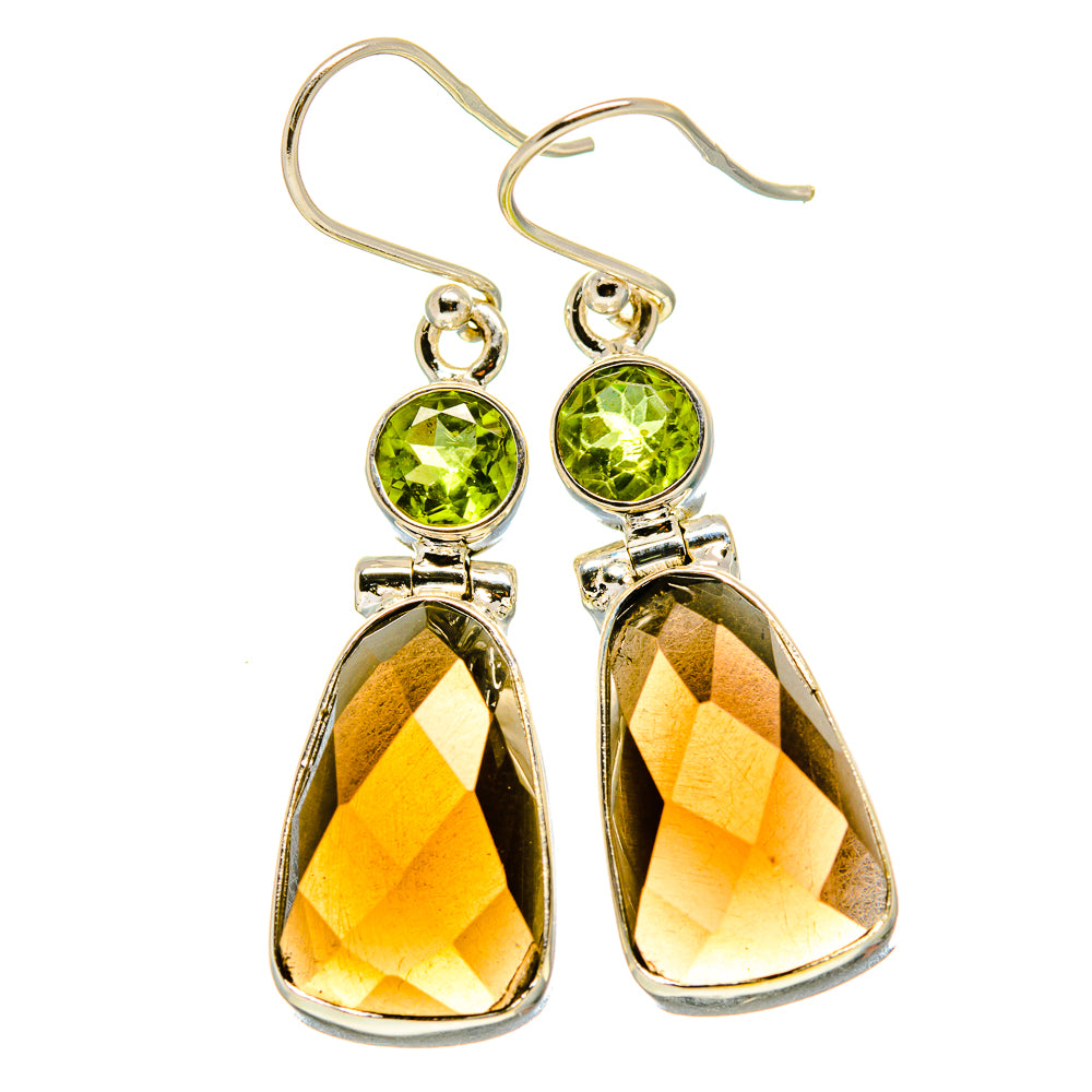 Smoky Quartz Earrings handcrafted by Ana Silver Co - EARR415564