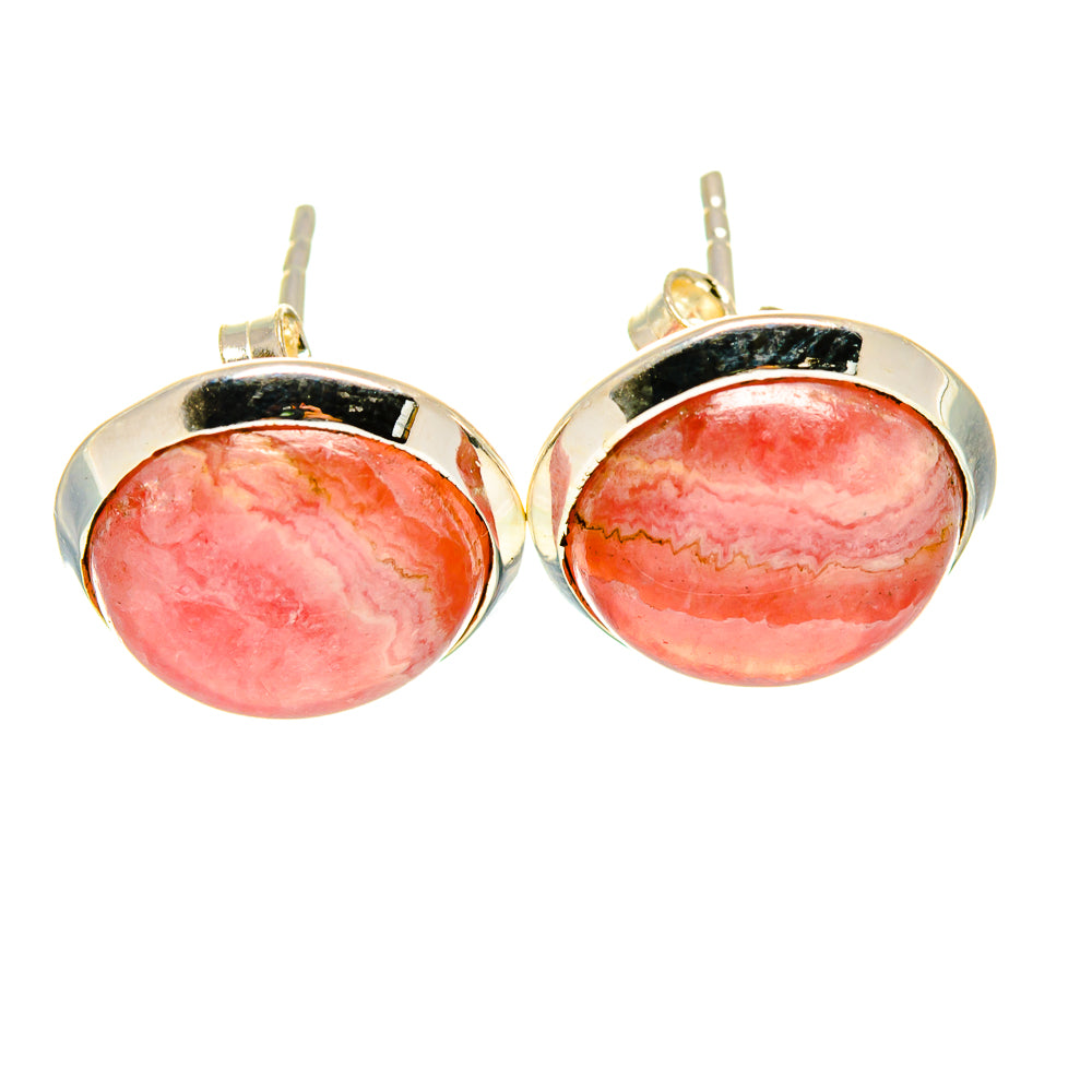 Rhodochrosite Earrings handcrafted by Ana Silver Co - EARR415567