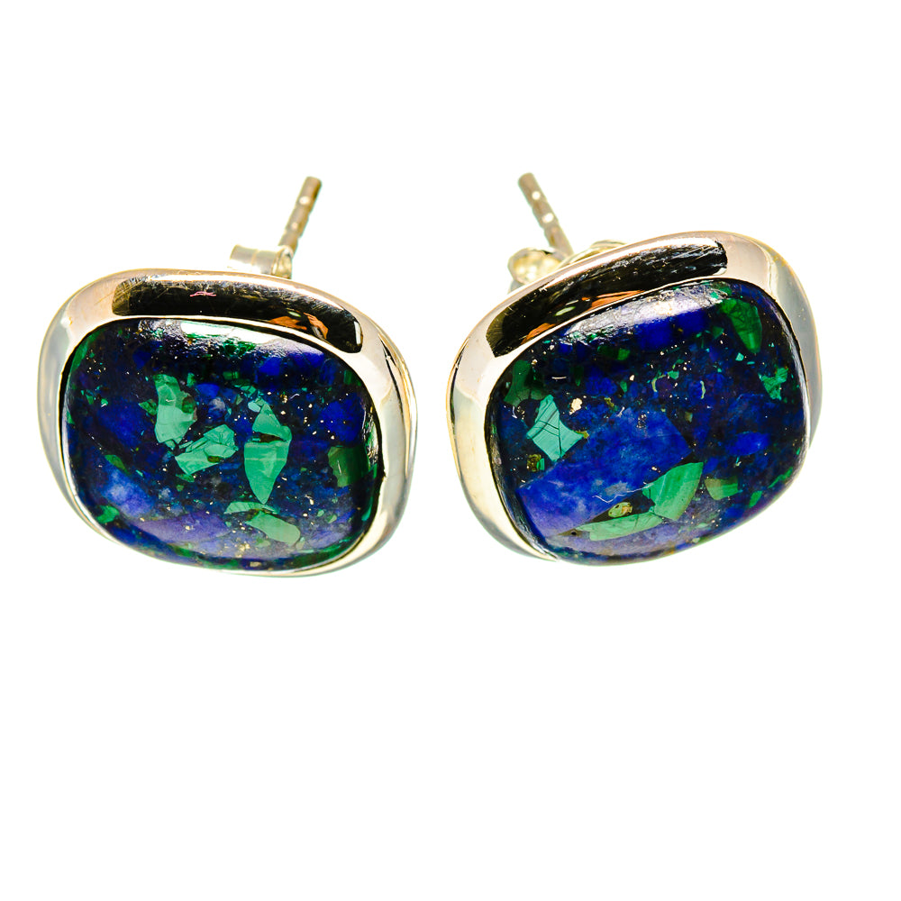 Azurite Earrings handcrafted by Ana Silver Co - EARR415573