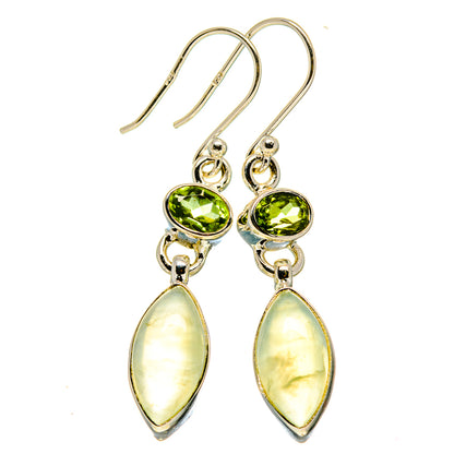Prehnite Earrings handcrafted by Ana Silver Co - EARR415585