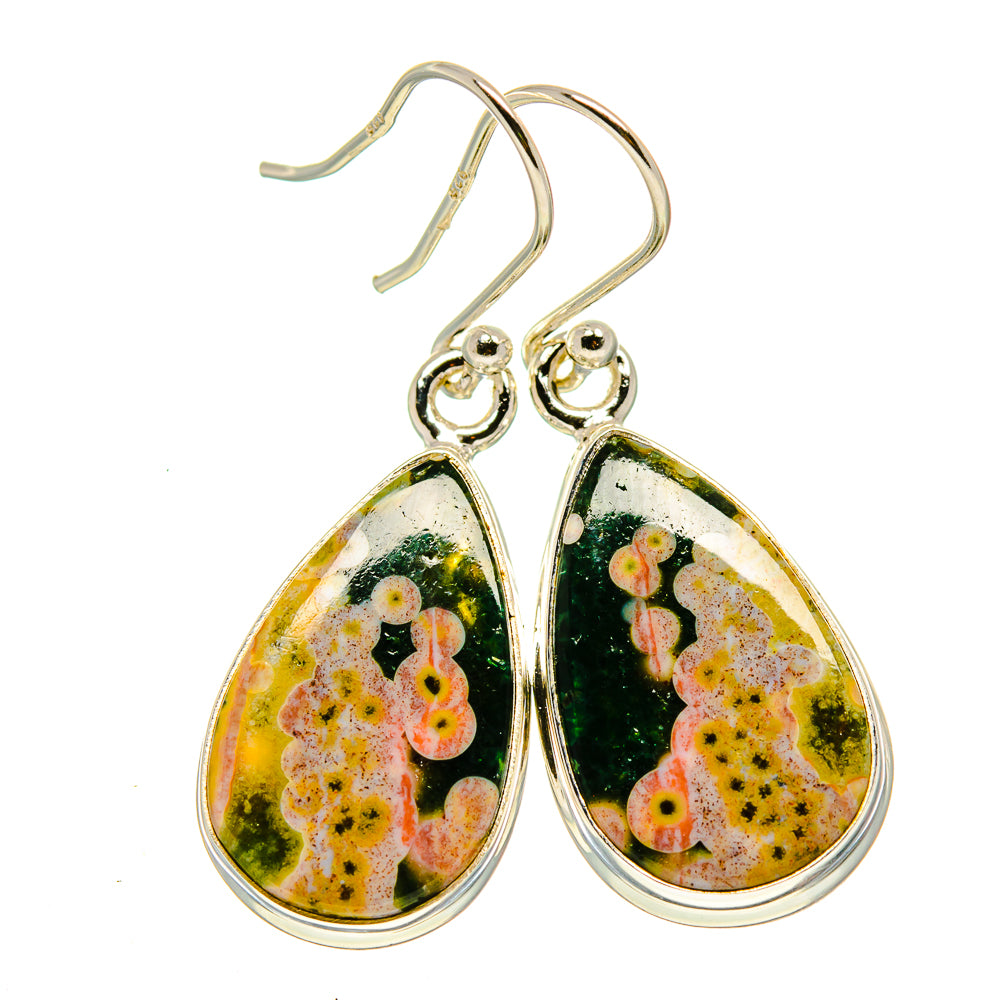 Ocean Jasper Earrings handcrafted by Ana Silver Co - EARR415591