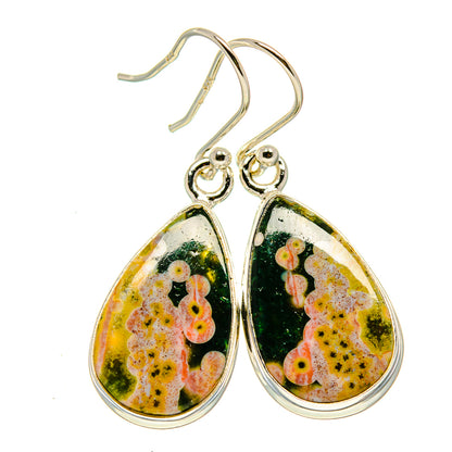 Ocean Jasper Earrings handcrafted by Ana Silver Co - EARR415591