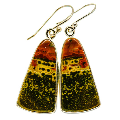 Ocean Jasper Earrings handcrafted by Ana Silver Co - EARR415605