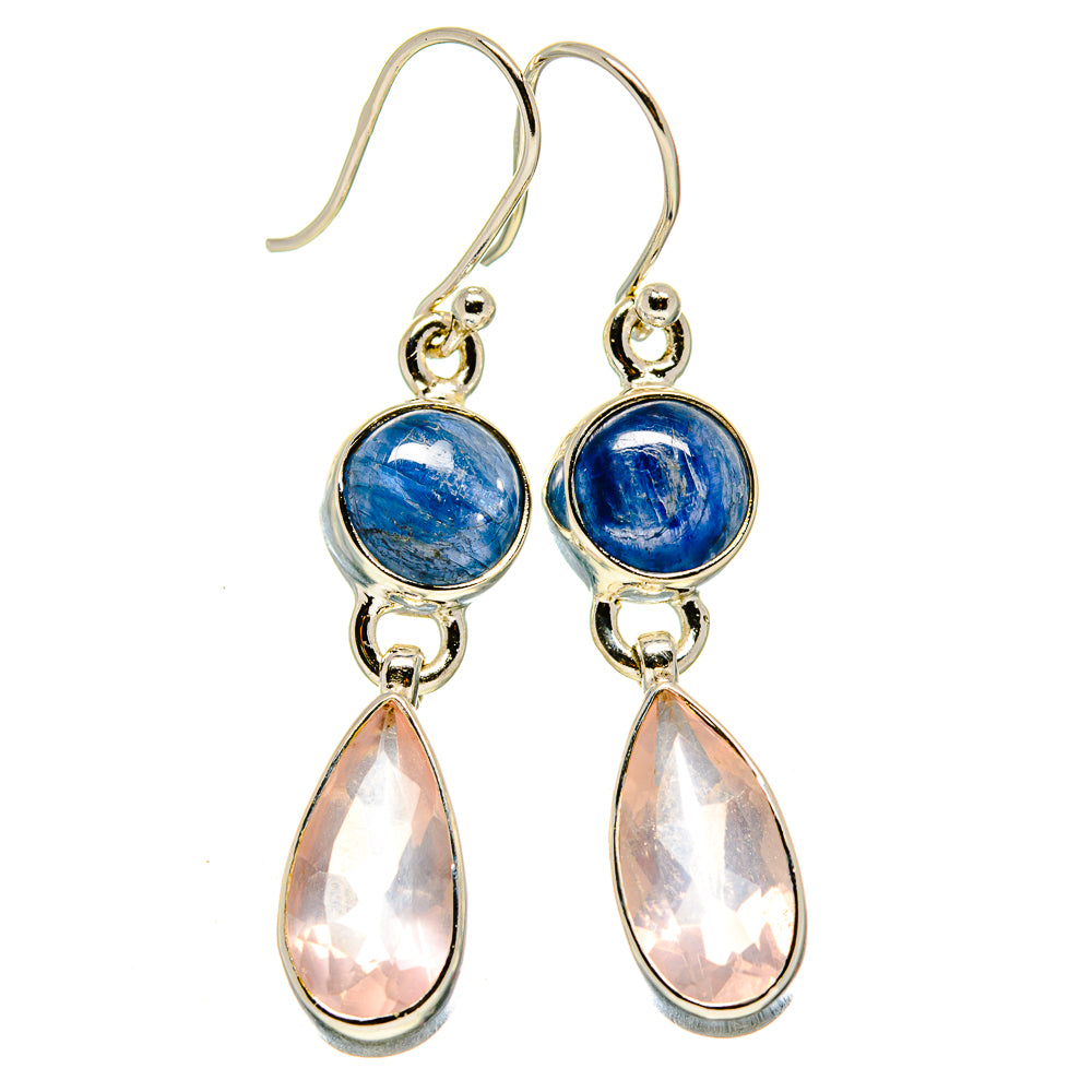Rose Quartz Earrings handcrafted by Ana Silver Co - EARR415616