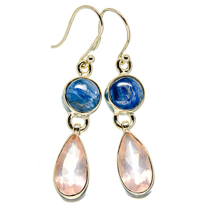 Rose Quartz Earrings handcrafted by Ana Silver Co - EARR415616