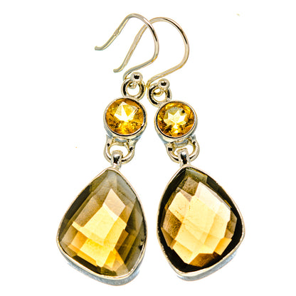 Smoky Quartz Earrings handcrafted by Ana Silver Co - EARR415619
