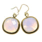 Blue Lace Agate Earrings handcrafted by Ana Silver Co - EARR415626
