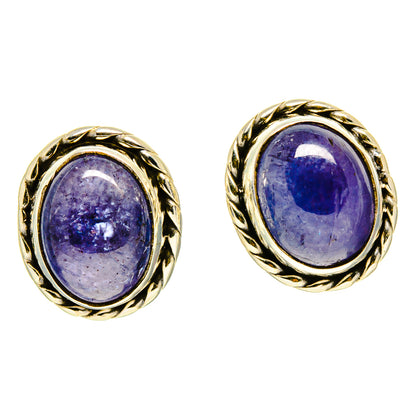 Tanzanite Earrings handcrafted by Ana Silver Co - EARR415637