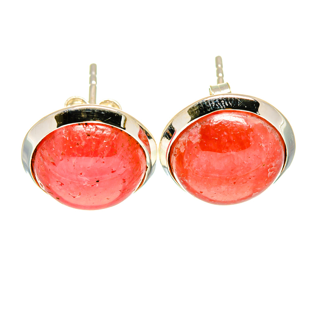 Rhodochrosite Earrings handcrafted by Ana Silver Co - EARR415659