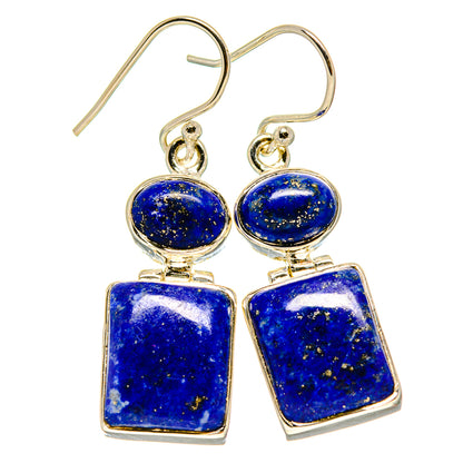 Lapis Lazuli Earrings handcrafted by Ana Silver Co - EARR415666