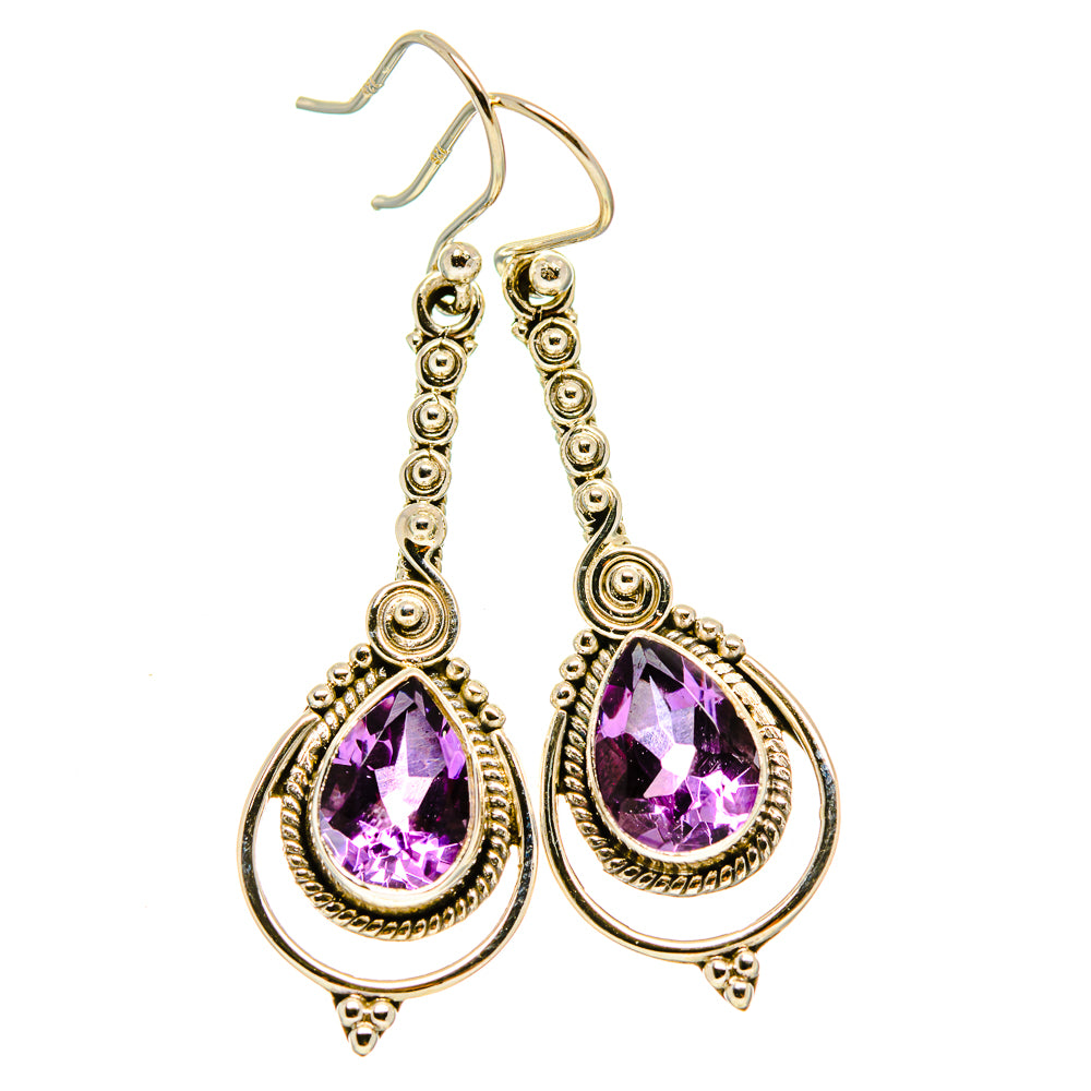 Amethyst Earrings handcrafted by Ana Silver Co - EARR415709