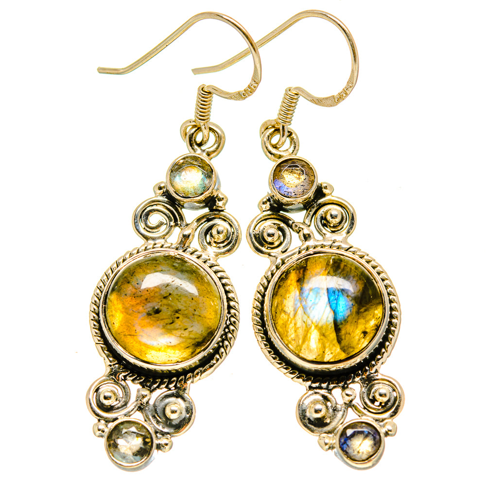 Labradorite Earrings handcrafted by Ana Silver Co - EARR415711