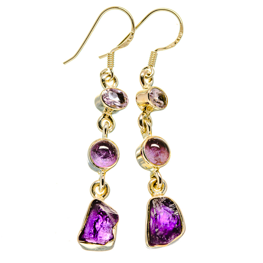 Amethyst Earrings handcrafted by Ana Silver Co - EARR415715