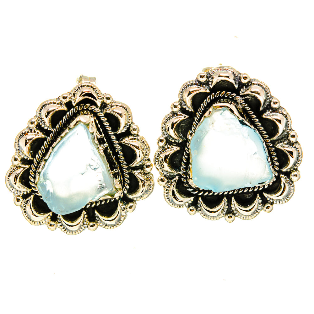 Aquamarine Earrings handcrafted by Ana Silver Co - EARR415722