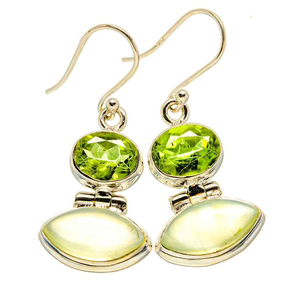Prehnite Earrings handcrafted by Ana Silver Co - EARR415739