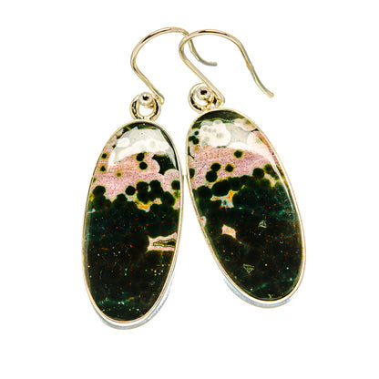 Ocean Jasper Earrings handcrafted by Ana Silver Co - EARR415748